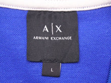 Load image into Gallery viewer, 個人保管未使用品 ARMANI EXCHANGE アルマーニエクスチェンジ 半袖Tシャツ 3GZMAB ZJBFZ コットン ブルー ホワイト サイズL 44394