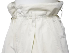 Moncler モンクレール ペーパーバッグウエストショートパンツ PANTALONE 2020AW ポリエステル アイボリー サイズ38 美品 中古 44398