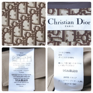 新品同様 Christian Dior クリスチャンディオール トレンチコート ポンチョ 147M34A3905 ベージュ コットン XXS 中古 44399