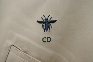 新品同様 Christian Dior クリスチャンディオール トレンチコート ポンチョ 147M34A3905 ベージュ コットン XXS 中古 44399
