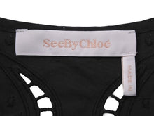 Load image into Gallery viewer, See by Chloe シーバイクロエ ワンピース ドレス カットソー オールインワン ブラック 美品 中古 44400