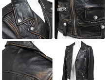 画像をギャラリービューアに読み込む, Saint Laurent サンローラン ライダースジャケット MOTORCYCLE JACKET 猫とカクテル 483165 牛革 サイズ34 美品 中古 44408
