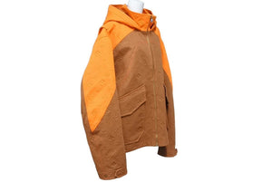 LOUIS VUITON ルイヴィトン 2021AW サイズ 52 HLA61WG98 フーデット ジャケット オレンジ ブラウン 美品 中古 44409
