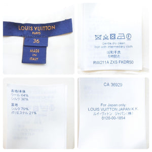 極美品 Louis Vuitton ルイヴィトン ゲームオンワンピース RW211A ZXS FKDR50 ウール シルク マルチカラー サイズ36 中古 44414