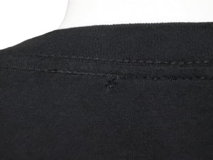 CHROME HEARTS クロムハーツ CH フォティドッグ ボーダープリントTシャツ コットン ブラック パープル 良品 中古 44527