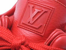 Load image into Gallery viewer, 未使用 最小サイズ LOUIS VUITTON × KANYE WEST ルイヴィトン × カニエウエストドンズ スニーカー 靴 レッド サイズ5 24.5 中古 44576