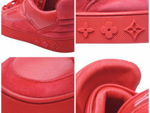 Load image into Gallery viewer, 未使用 最小サイズ LOUIS VUITTON × KANYE WEST ルイヴィトン × カニエウエストドンズ スニーカー 靴 レッド サイズ5 24.5 中古 44576