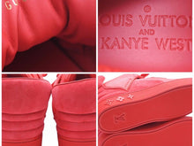 Load image into Gallery viewer, 未使用 最小サイズ LOUIS VUITTON × KANYE WEST ルイヴィトン × カニエウエストドンズ スニーカー 靴 レッド サイズ5 24.5 中古 44576