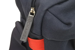CHANEL シャネル スポーツライン ショルダーバッグ ココマーク 12番台 ストライプ ネイビー ホワイト レッド 美品 中古 44592