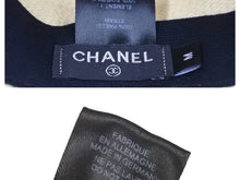 Load image into Gallery viewer, 極美品 CHANEL シャネル ストローハット パナス帽 グログランリボンカラー 麦わら帽 コットン レーヨン ベージュ M 中古 44608