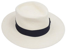 Load image into Gallery viewer, 極美品 CHANEL シャネル ストローハット パナス帽 グログランリボンカラー 麦わら帽 コットン レーヨン ベージュ M 中古 44608