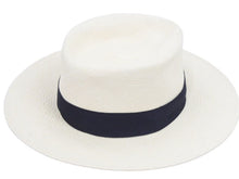 Load image into Gallery viewer, 極美品 CHANEL シャネル ストローハット パナス帽 グログランリボンカラー 麦わら帽 コットン レーヨン ベージュ M 中古 44608