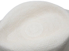 Load image into Gallery viewer, 極美品 CHANEL シャネル ストローハット パナス帽 グログランリボンカラー 麦わら帽 コットン レーヨン ベージュ M 中古 44608