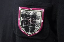 Load image into Gallery viewer, CHANEL シャネル ニット ココマーク エンブレム トップス P46564K05822 ウール ブラック レディース サイズ36 美品 中古 44610