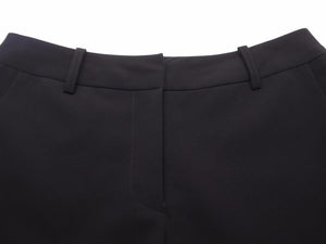 極美品 FOXEY NEW YORK フォクシー ニューヨーク スラックス パンツ ブラック 25654 NSWFA204T サイズ38 中古 44614