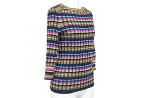 CHANEL シャネル ニット トップス 31 RUE CAMBON ボタン P59263K07768 アルパカ ウール マルチカラー サイズ34 美品 中古 44616