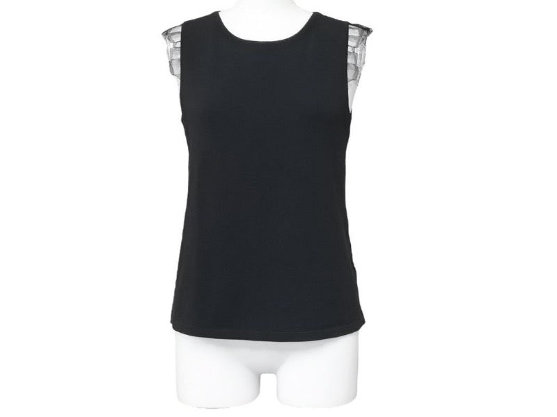 FOXEY BOUTIQUE フォクシー Tシャツ カットソー 36960 tops SP品 ノースリーブ 38 エレガントレース 中古 44632