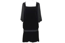 Load image into Gallery viewer, VELOUR NOIR by FOXEY NEWYORK ベロアノワールバイフォクシーニューヨーク ワンピース ブラック サイズ38 美品 中古 44637