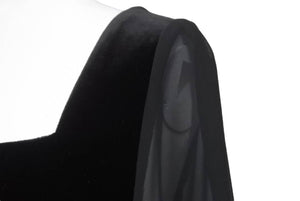 VELOUR NOIR by FOXEY NEWYORK ベロアノワールバイフォクシーニューヨーク ワンピース ブラック サイズ38 美品 中古 44637