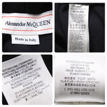 画像をギャラリービューアに読み込む, Alexander McQueen アレキサンダーマックイーン グラフィティ パーカー スウェットシャツ ブラック ホワイト 38 美品 中古 44655