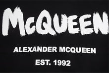 画像をギャラリービューアに読み込む, Alexander McQueen アレキサンダーマックイーン グラフィティ パーカー スウェットシャツ ブラック ホワイト 38 美品 中古 44655