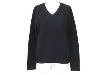 foxey フォクシー ニット セーター トップス サイドジップ 33768-KSTFY08MY ウール カシミヤ ブラック サイズ38 美品 中古 44642