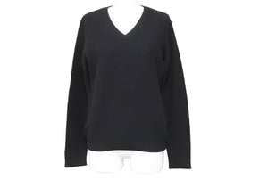 foxey フォクシー ニット セーター トップス サイドジップ 33768-KSTFY08MY ウール カシミヤ ブラック サイズ38 美品 中古 44642