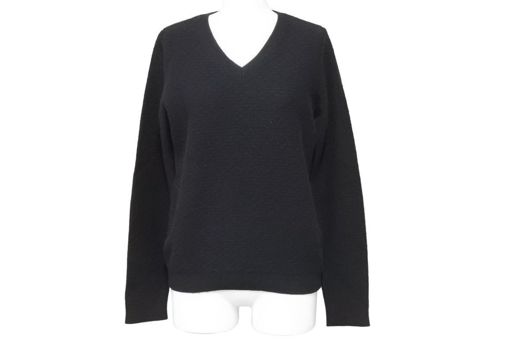 foxey フォクシー ニット セーター トップス サイドジップ 33768-KSTFY08MY ウール カシミヤ ブラック サイズ38 美品 中古 44642