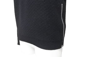 foxey フォクシー ニット セーター トップス サイドジップ 33768-KSTFY08MY ウール カシミヤ ブラック サイズ38 美品 中古 44642