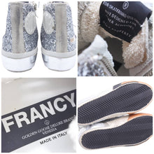 Load image into Gallery viewer, Golden Goose ゴールデングース FRANCY フランシー ハイトップスニーカー シューズ シルバーグリッター サイズ35 中古 44663