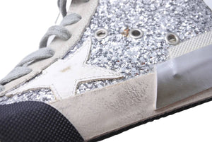 Golden Goose ゴールデングース FRANCY フランシー ハイトップスニーカー シューズ シルバーグリッター サイズ35 中古 44663