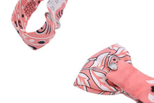 Load image into Gallery viewer, エルメス HERMES 782979S-08 ヌーパピヨン ローズマラバー×ブラック×ホワイト メンズ 蝶ネクタイ 美品 中古 44664