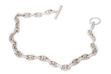 Load image into Gallery viewer, 極美品 HERMES エルメス シェーヌダンクル ネックレス MM 35 コマ 111.7g 新刻 シルバー925 中古 44679