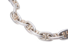 Load image into Gallery viewer, 極美品 HERMES エルメス シェーヌダンクル ネックレス MM 35 コマ 111.7g 新刻 シルバー925 中古 44679