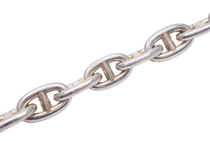 極美品 HERMES エルメス シェーヌダンクル ネックレス MM 35 コマ 111.7g 新刻 シルバー925 中古 44679