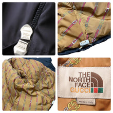 Load image into Gallery viewer, GUCCI THE NORTH FACE グッチ ザ ノース フェイス Nylon Bomber Jacket ナイロン ボンバー ジャケット ダウン XS 美品 中古 44716