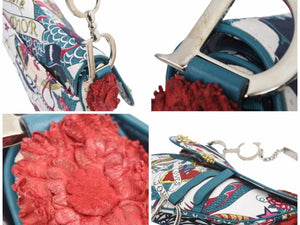 Chrisitan DIOR クリスチャンディオール タトゥーライン ガリアーノ黄金期 サドルバック ハンドバック 01 RU0044 美品 44717