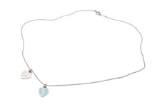 Load image into Gallery viewer, Tiffany ティファニー リターントゥ ティファニー ダブルハートタグ ネックレス 2.5g シルバー925 シルバー ブルー 美品 中古 44725