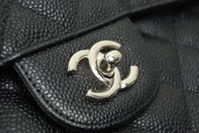 Load image into Gallery viewer, 新品同様 シャネル CHANEL デカマトラッセ Wフラップ Wチェーン ショルダーバッグ キャビアスキン 黒 中古 シルバー金具 44731