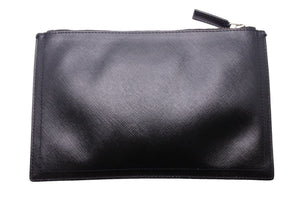 GIVENCHY ジバンシー マリアプリントクラッチ ミニポーチ バッグ TEO123 PVC ブラック シルバー金具 良品 中古 44744