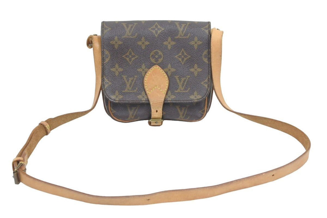 Louis Vuitton ルイヴィトン ミニ カルトシエール ショルダーバッグ 斜めがけバッグ モノグラム M51254 ブラウン 良品 中古 44752