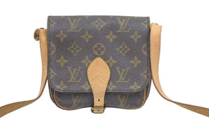 Louis Vuitton ルイヴィトン ミニ カルトシエール ショルダーバッグ 斜めがけバッグ モノグラム M51254 ブラウン 良品 中古 44752