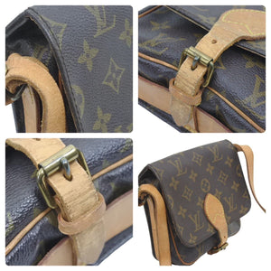 Louis Vuitton ルイヴィトン ミニ カルトシエール ショルダーバッグ 斜めがけバッグ モノグラム M51254 ブラウン 良品 中古 44752