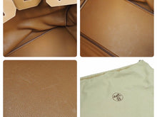 Load image into Gallery viewer, 超レア色 新品同様 幻 HERMES エルメス オータクロア50 トリヨンクレマンス ゴールド シルバー金具 □L 中古 44770