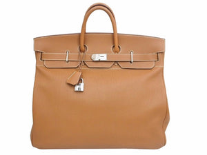 超レア色 新品同様 幻 HERMES エルメス オータクロア50 トリヨンクレマンス ゴールド シルバー金具 □L 中古 44770