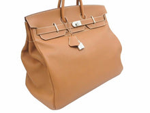 Load image into Gallery viewer, 超レア色 新品同様 幻 HERMES エルメス オータクロア50 トリヨンクレマンス ゴールド シルバー金具 □L 中古 44770