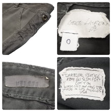 画像をギャラリービューアに読み込む, Greg Lauren グレッグローレン Charcoal Vintage Army Gu Slim Fit パンツ カーゴ ミリタリー 9-2-16 サイズ0 美品 中古 44779