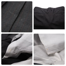 Load image into Gallery viewer, HERMES エルメス メンズ スーツ 52 Used HERMES ウール ジャケット グレー ストライプ スーツ セットアップ 中古 44803