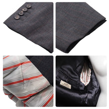 Load image into Gallery viewer, HERMES エルメス メンズ スーツ 52 Used HERMES ウール ジャケット グレー ストライプ スーツ セットアップ 中古 44803