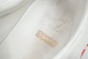 Louis Vuitton Supreme ルイヴィトン シュプリーム スニーカー モノグラムライン ホワイト レッド サイズ7 1/2 中古 44805